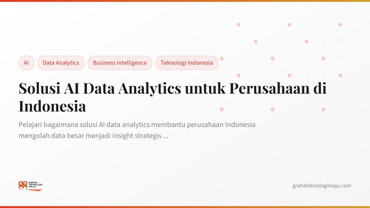 Solusi AI Data Analytics untuk Perusahaan di Indonesia