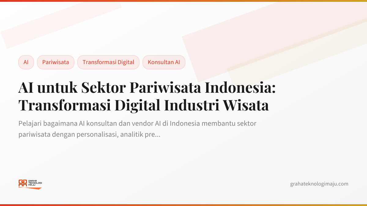AI untuk Sektor Pariwisata Indonesia: Transformasi Digital Industri Wisata
