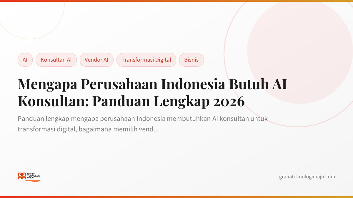 Mengapa Perusahaan Indonesia Butuh AI Konsultan: Panduan Lengkap 2026