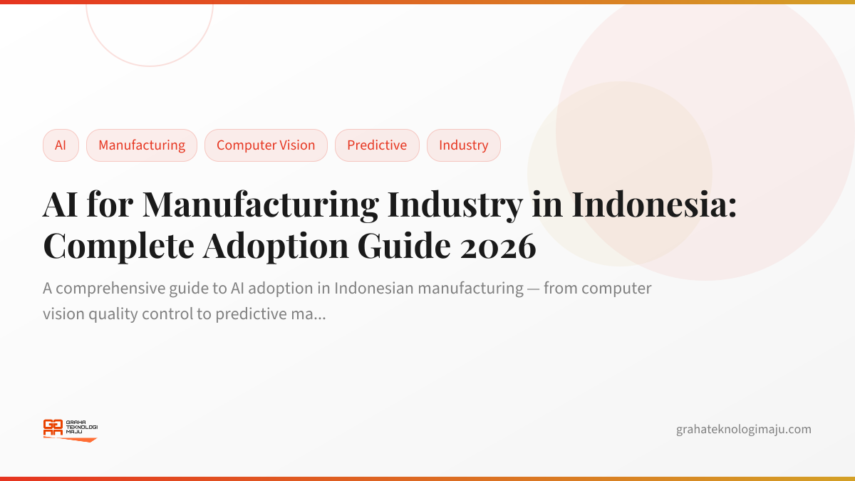 AI for Manufacturing Industry in Indonesia: Complete Adoption Guide 2026