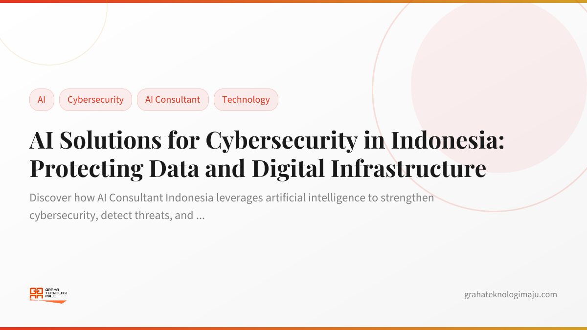 AI Solutions for Cybersecurity in Indonesia: Protecting Data and Digital Infrastructure