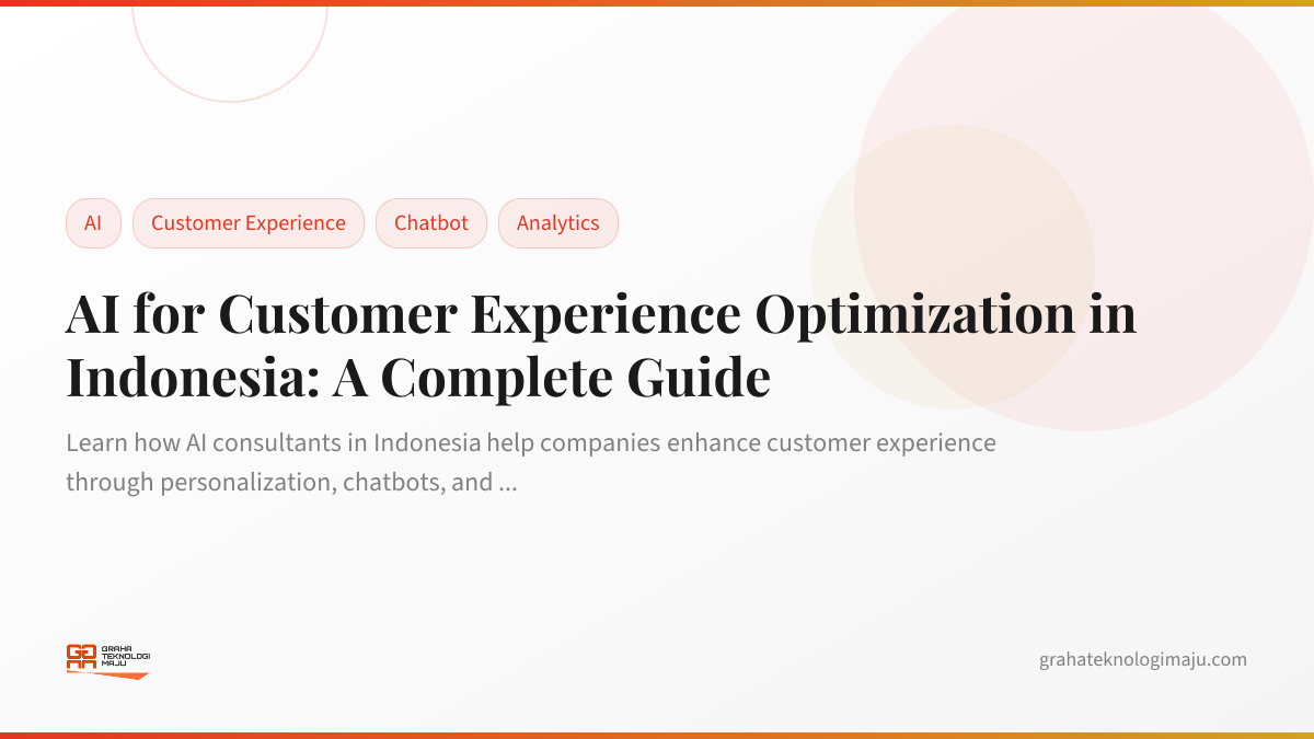 AI for Customer Experience Optimization in Indonesia: A Complete Guide