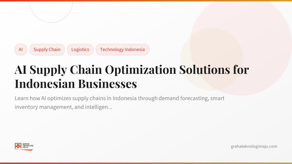 AI Supply Chain Optimization Solutions for Indonesian Businesses