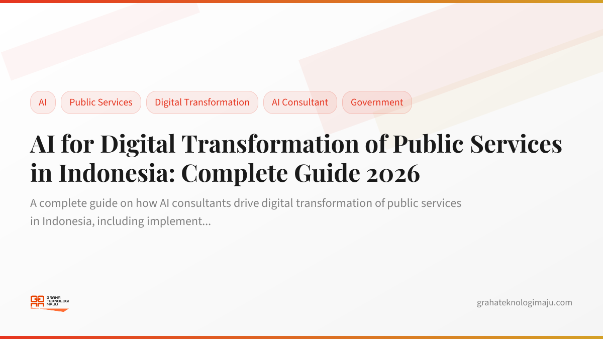 AI for Digital Transformation of Public Services in Indonesia: Complete Guide 2026