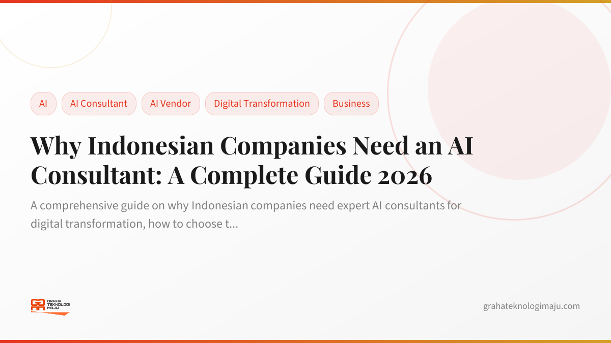 Why Indonesian Companies Need an AI Consultant: A Complete Guide 2026