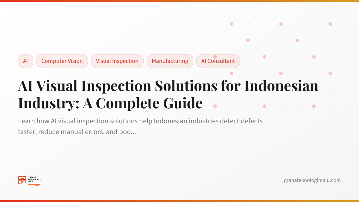 AI Visual Inspection Solutions for Indonesian Industry: A Complete Guide