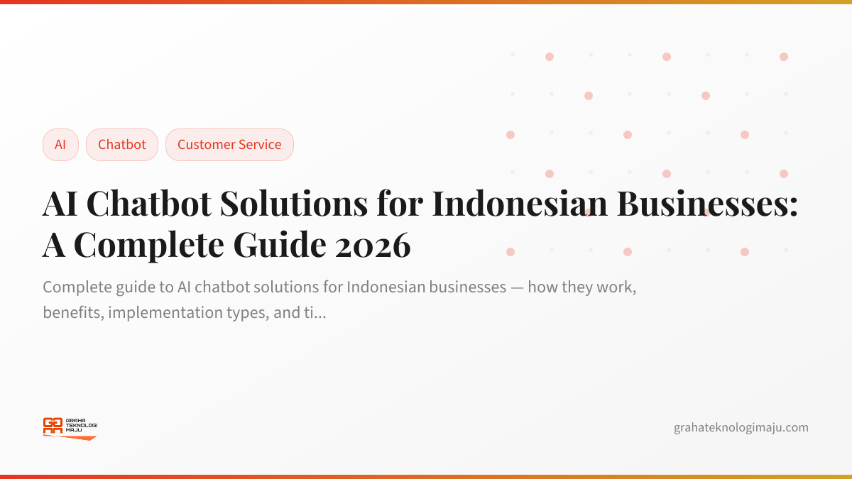 AI Chatbot Solutions for Indonesian Businesses: A Complete Guide 2026